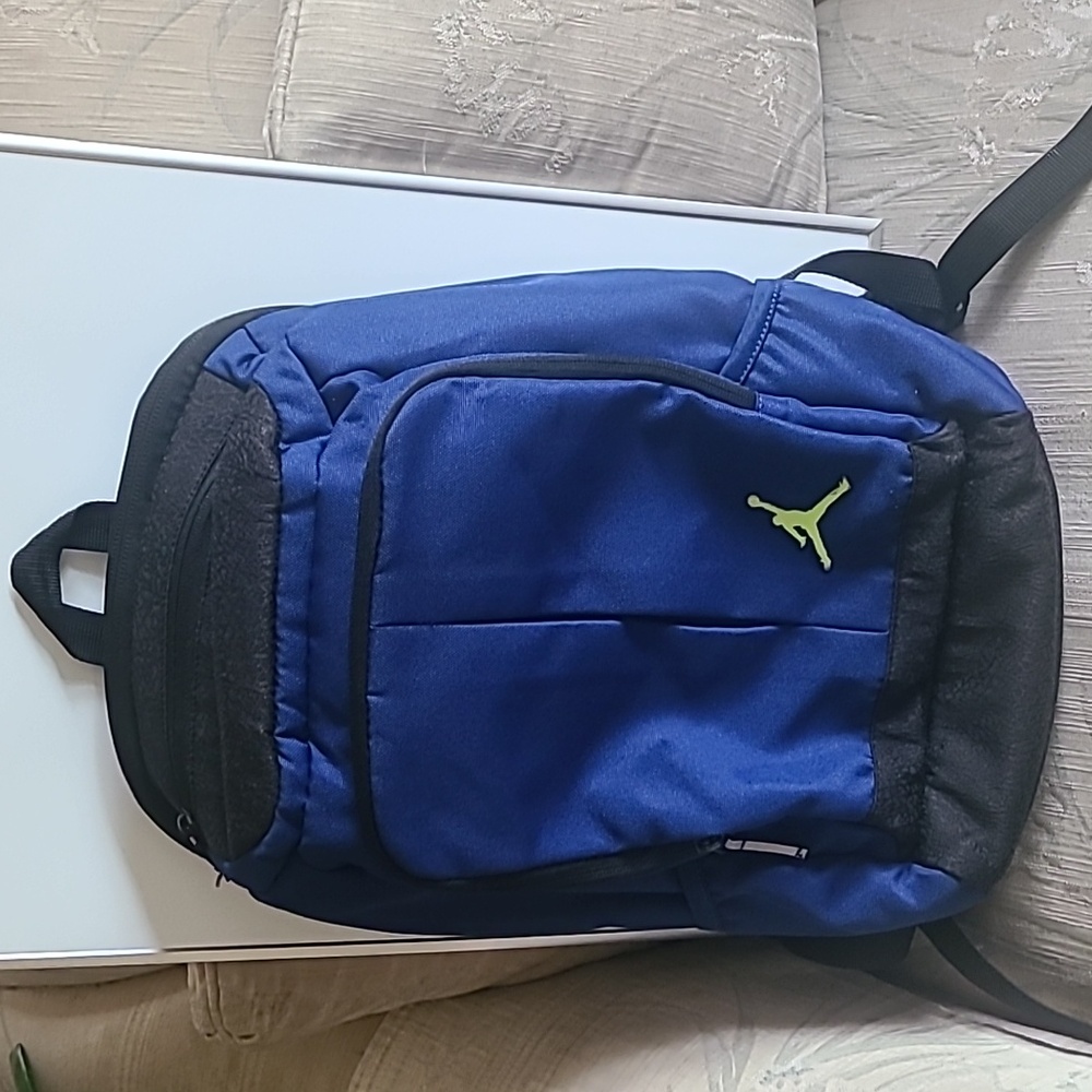 Nike Air Jordan Jumpman  Backpack , Insignia Blue,  black, volt yellow